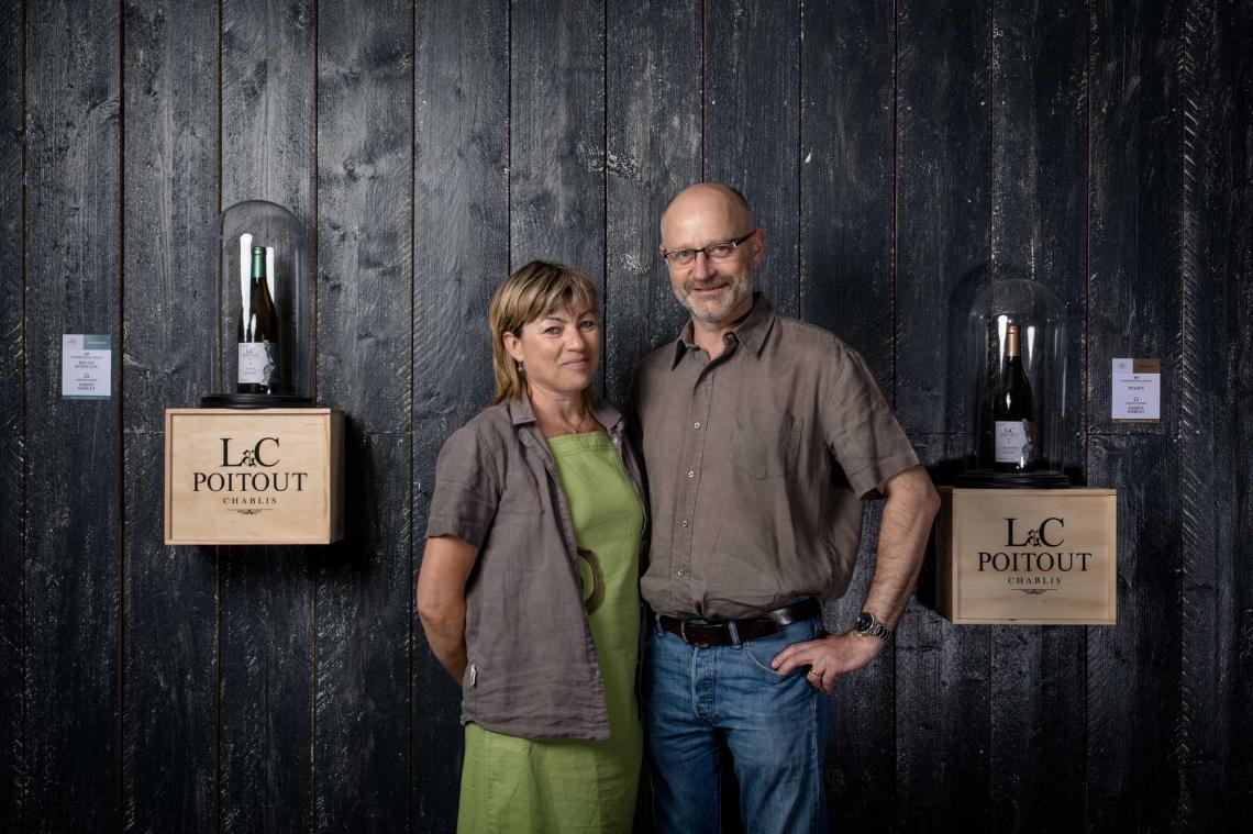 Louis en Catherine Poitout, eigenaren van L&C Poitout in Chablis