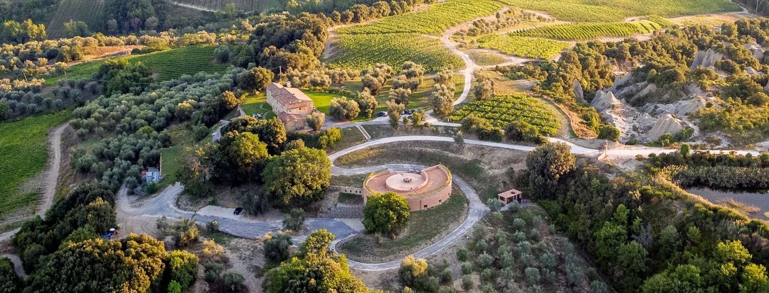 Wijnhuis Podere le Ripi in Montalcino, Italie