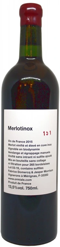 Merlotinox, Vin Nature